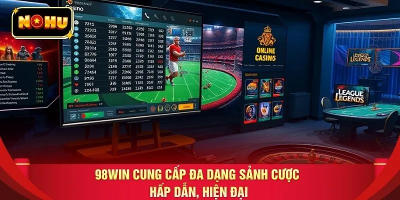 98WIN cung cấp đa dạng sảnh cược hấp dẫn, hiện đại